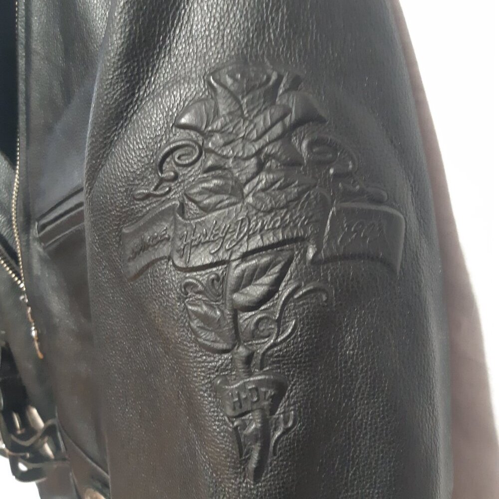 Harley-Davidson "An American Legend"-Authentic Vest Genuine Leather Women Medium - Picture 6 of 17